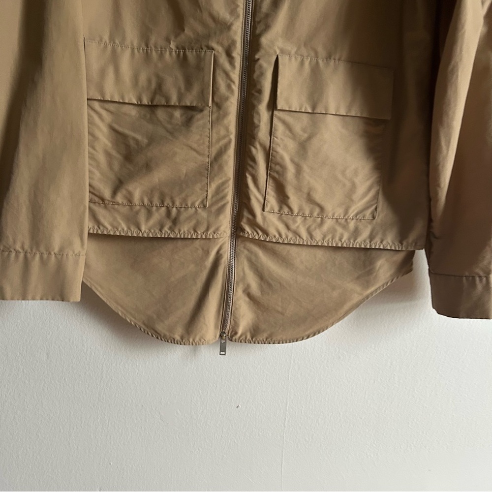 COS Sz S Tan Boxy Relaxed Full Zip Minimalist Neutral Jacket - Picture 6 of 13